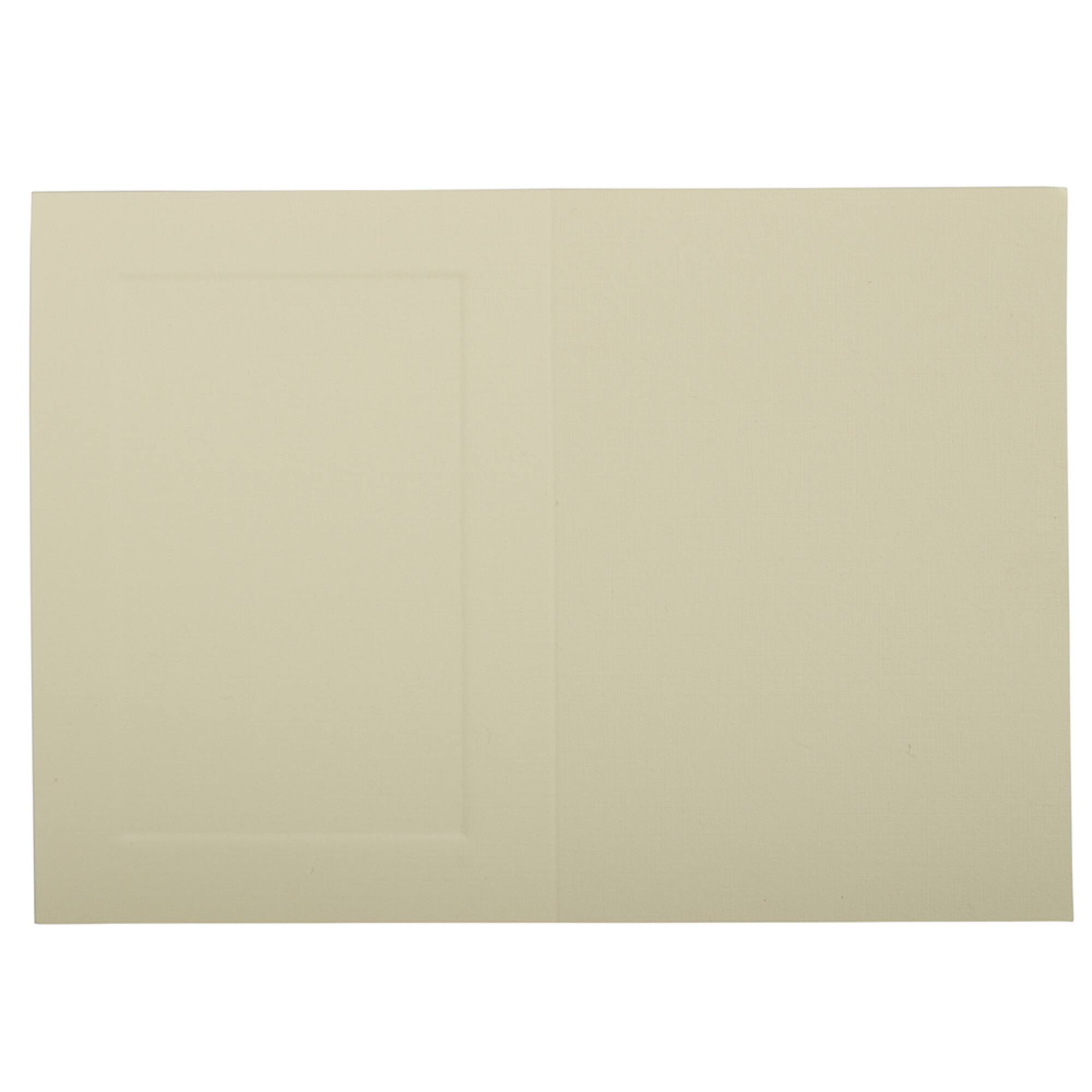 JAM Paper A1 Ivory Blank Foldover Cards with Panel